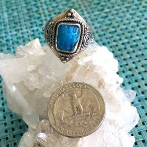 Apatite Sterling Silver Ring